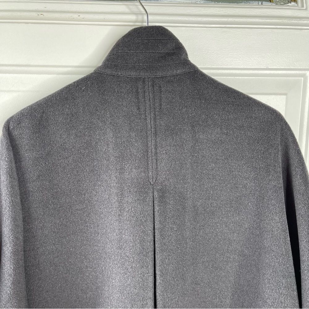 Leith Wool Charcoal Grey Short Sleeve Oversized Jacket Size M/L - Picture 8 of 9